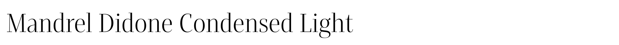 Mandrel Didone Condensed Light image